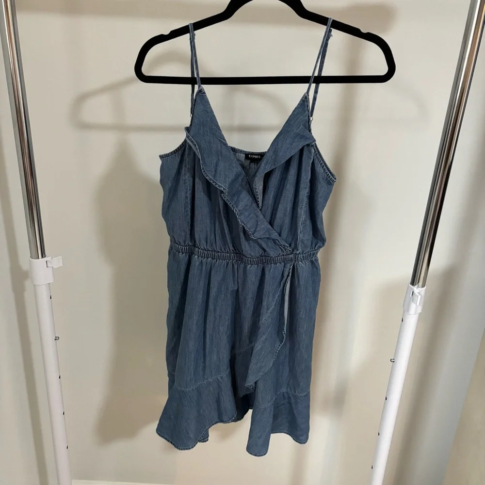 Flowy Denim Sundress Size Large - Picture 7 of 7